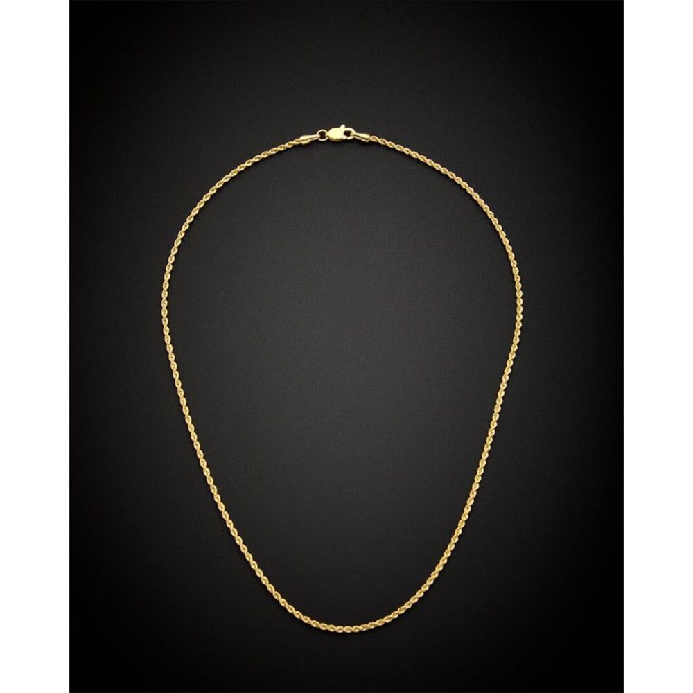 14K Italian Gold Rope Chain Necklace